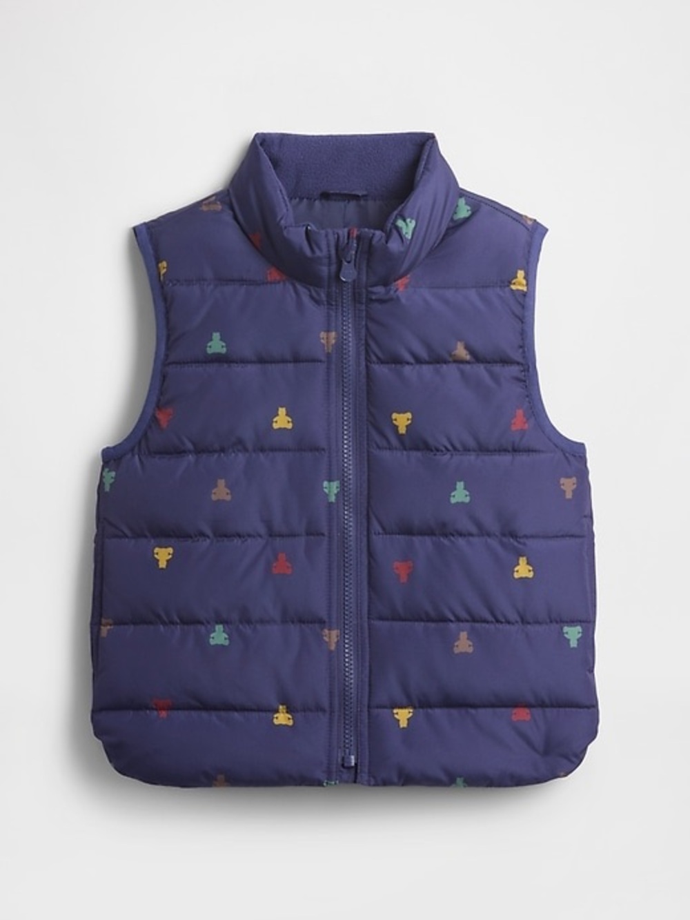 Baby Gap | Navy Cold Control Vest with Colorful Mini Bear Motifs (NWOT) - 2T